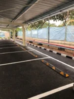 Long Rubber Wheel Stopper