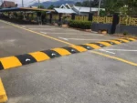 Rubber Speed Hump With Cat Eyes RH2535N